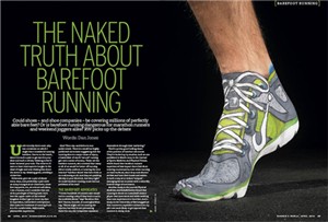 The Naked Truth About Barefoot Running - Runner's World UK April 2010