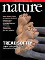 The cover of the 'Nature' journal for Jan 2010