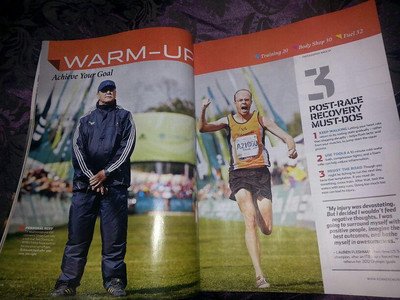 Simon Crossing the line at Two Oceans 2013