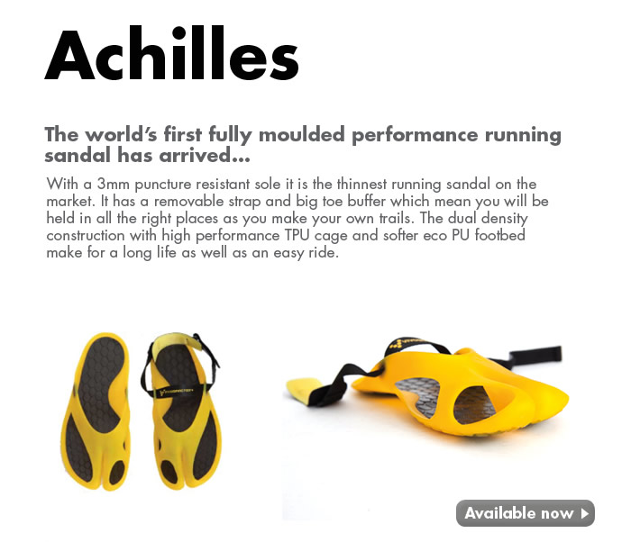 VivoBarefoot Achilles Running Sandal.