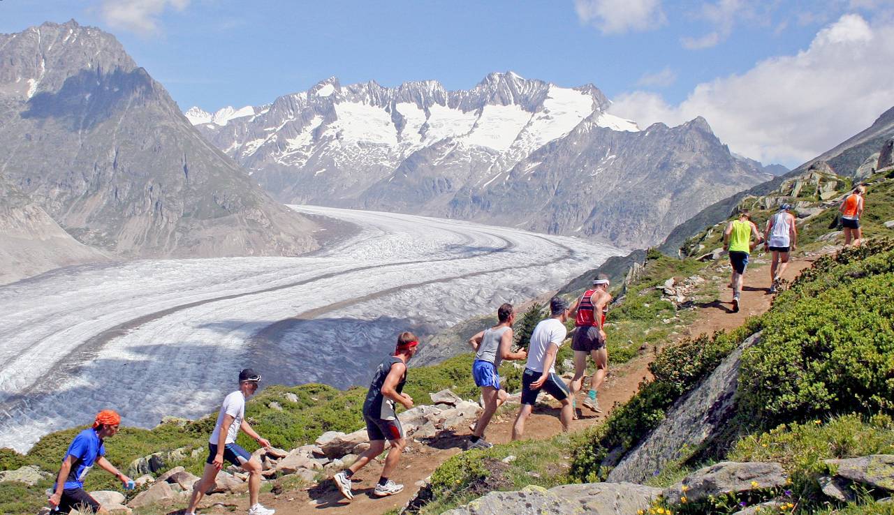 Aletsch Half-marathon view