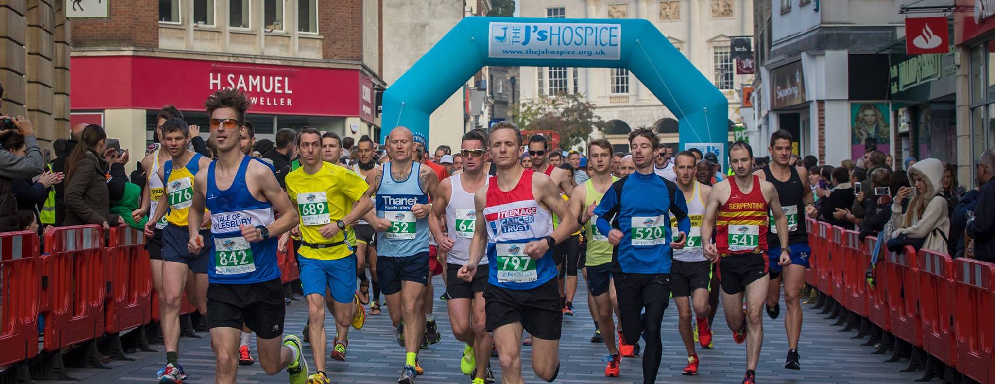 Start of the 2016 Chelmsford Marathon